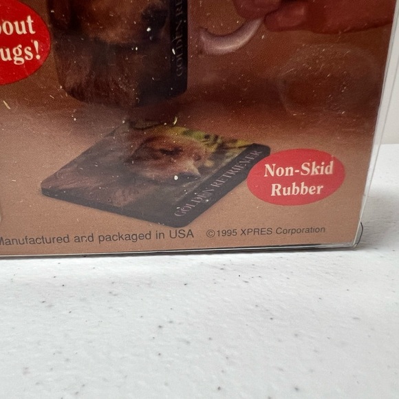 VTG Xpres Black Labrador Coasters Box Of 4 Barbara Augello Non-Skid Rubber - Picture 4 of 9